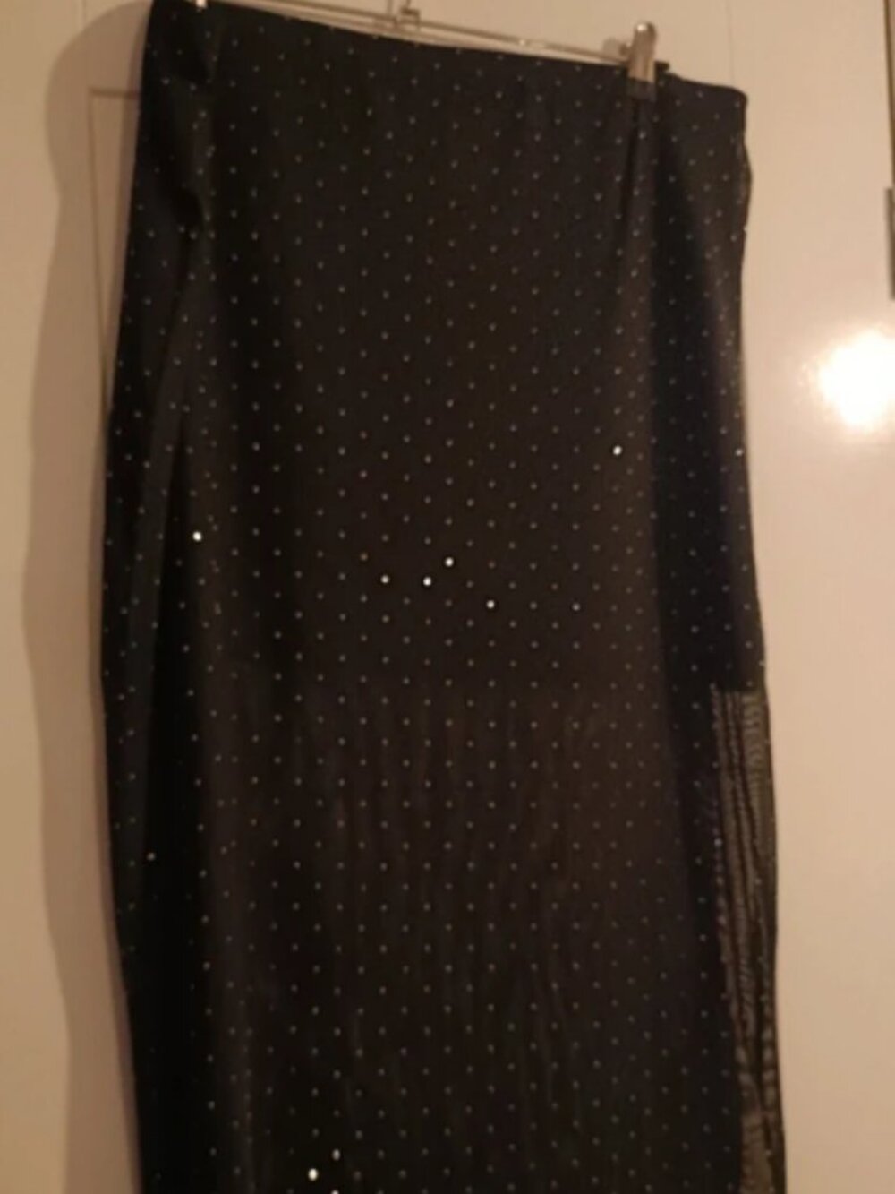 OH MY black polka dot skirt